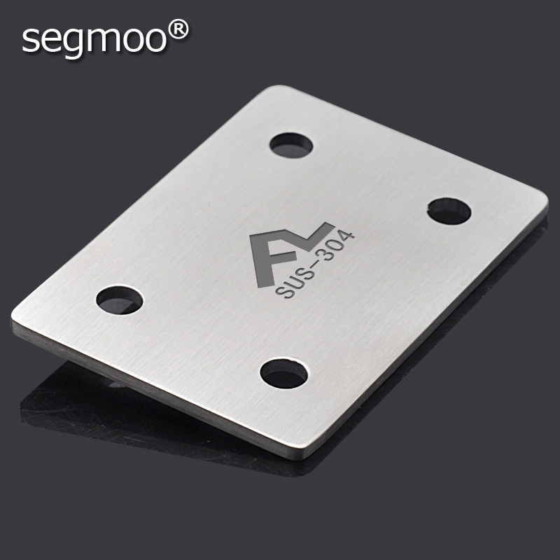 segmoo304不锈钢家具连接件直片角铁180度角码平角片固定码层板拖