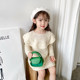 여자 2023 신생아 귀여운 패션 서리로 덥은 구슬 서양식 한 어깨 한국 스타일 Ins 유행 어린이 작은 가방