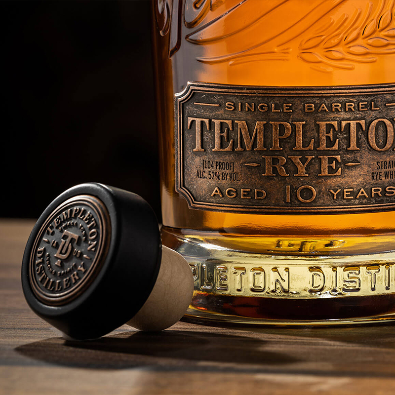 Templeton Rye Whiskey坦普顿单一桶十年黑麦威士忌美国进口洋酒-图1