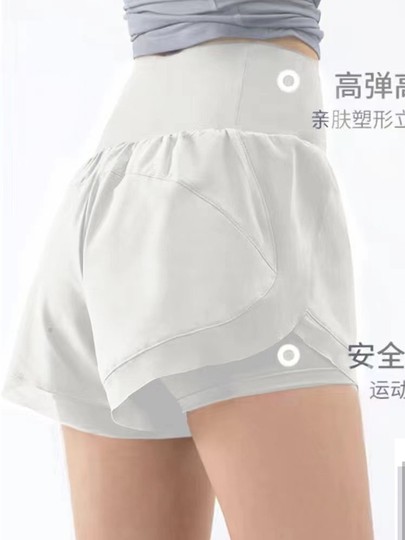 爆款新款短裤高腰宽松防走光瑜伽运动速干跑步阔腿弹力外穿健身夏