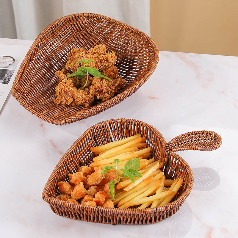 客厅用水果篮藤编点心小吃编织篮干果瓜子盘馍馒头零食收纳筐商用,淘宝优惠券,粉丝福利购,淘宝优惠卷