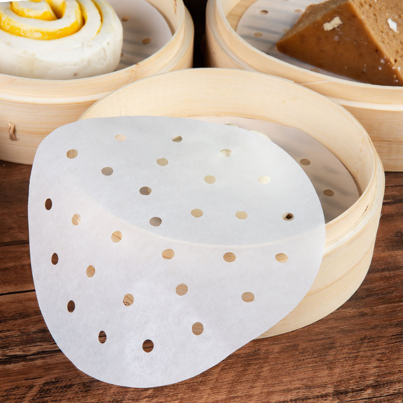 蒸包子纸垫蒸笼垫烘焙点心馒头面包纸垫一次性家用不沾蒸锅油纸垫-图1