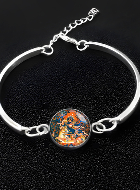 吉祥天母佛像佛像手链饰品挂件密宗护法功德天女随身手串佛珠礼品