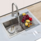 Kitchen stainless steel sink single sink small size embedded bar counter Taichung undercounter basin handmade vegetable sink large single sink