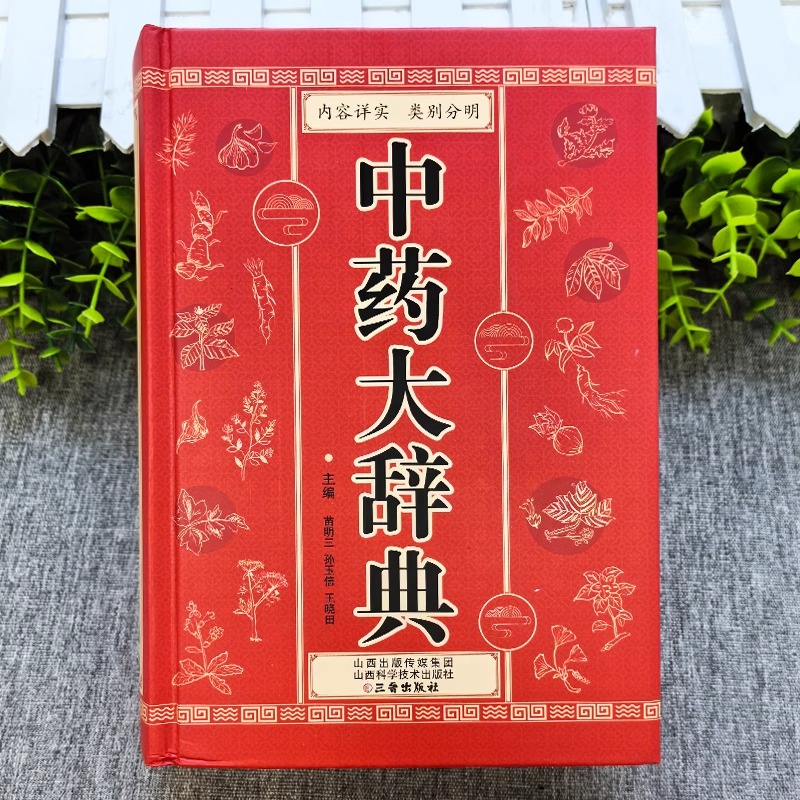 正版5册 中药大辞典+中草药配对与禁忌+自己学中医+中药材百科+中草药鉴别与应用 中药书籍大全中药字典药方大全临床用药手册书籍 - 图0