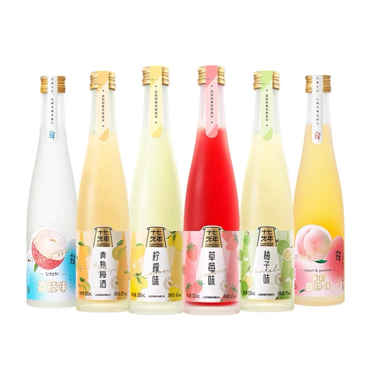 十七光年果酒330ml*2礼盒女士低度草莓柠檬青梅微醺诱侬17光年酒-图3