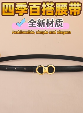 四季百搭小皮带女款简约休闲装饰