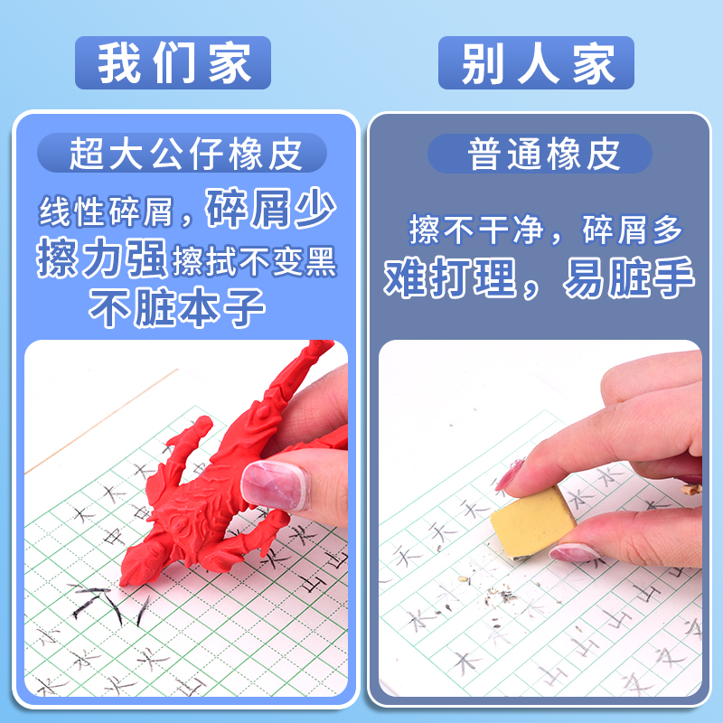 一正奥特曼橡皮擦幼儿园小学生专用擦得干净不留痕创意卡通公仔儿童像皮擦一二年级盲盒橡皮盲袋奖励小礼品-图2