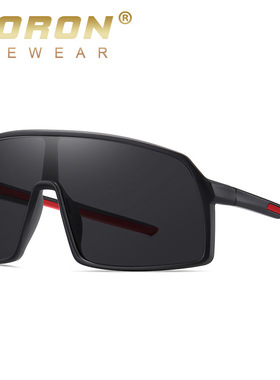 时尚连体太阳眼镜男女偏光运动墨镜自行车摩托车骑行一体太阳眼镜