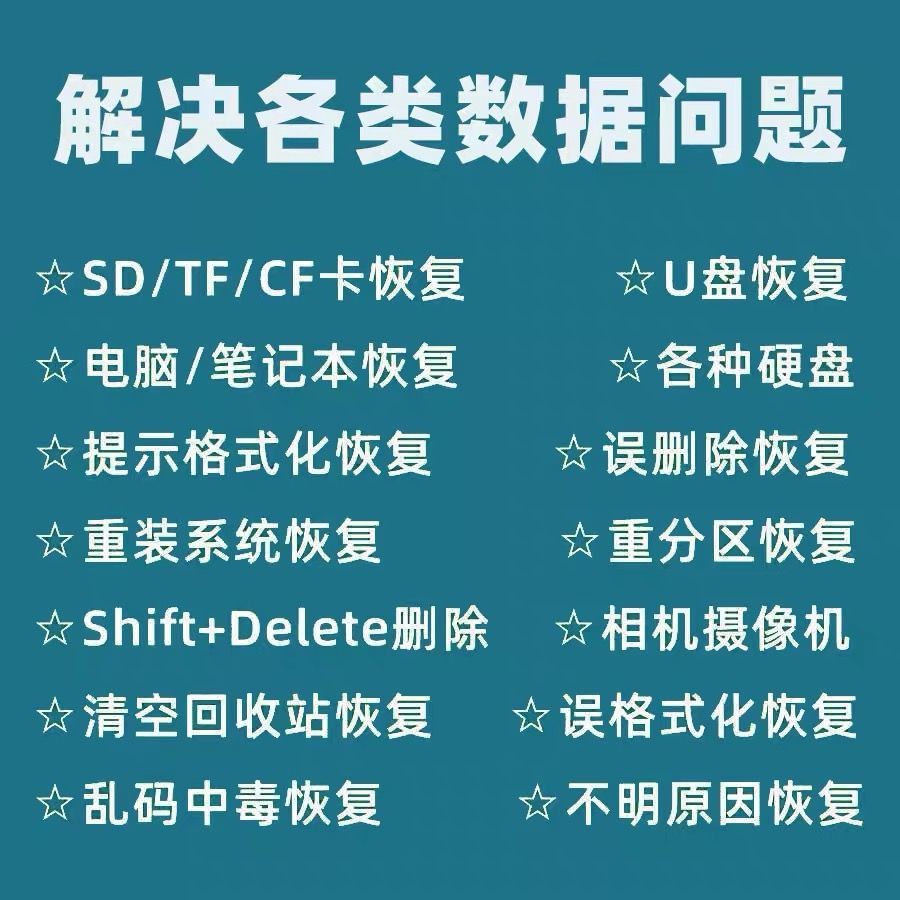 U盘电脑移动硬盘数据恢复软件工具SD卡桌面照片视频损坏修复神器 - 图0