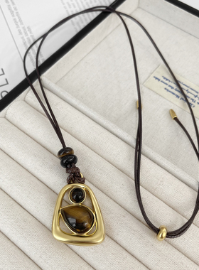 莫瑞风秋冬项链配饰长款毛衣链