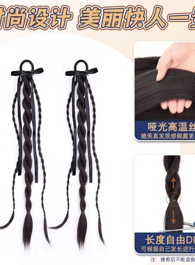 假发辫子女发圈马尾芭蕾风马尾辫