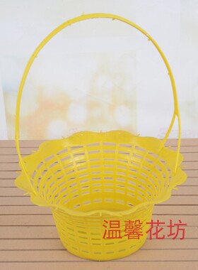 镂空防水上坟祭祀礼品篮子插花