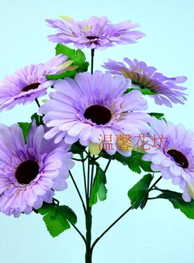 非洲菊客厅摆放人造花