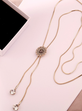 圆形轻奢项链毛衣链MOUP