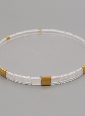 ins小众设计波西米亚风tila米珠轻奢手链 百搭叠戴感小手串礼物