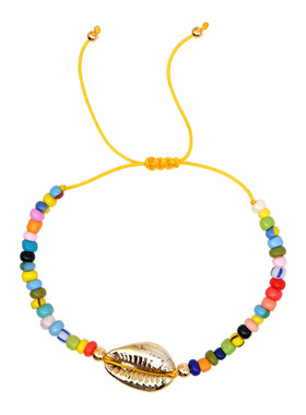 小众波西米亚风贝壳琉璃小手链