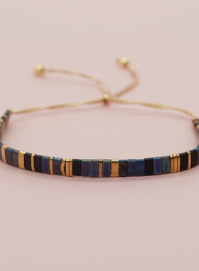 MLGM小众欧美复古风tila珠手工串珠手链 个性轻奢高级感叠戴手串