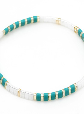 轻奢设计百搭叠戴tila彩虹小手链