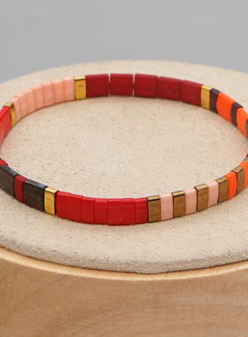 简约时尚西米亚小手链情侣串珠女