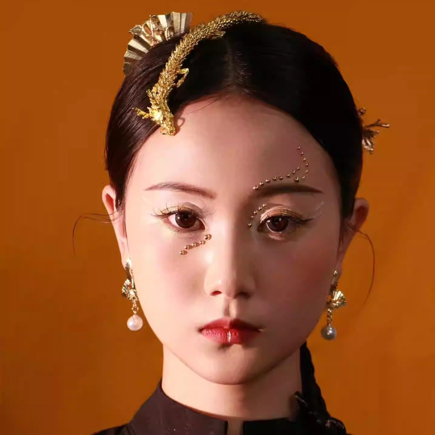 龙女头饰神女龙年新中式发饰3d打印关节龙模型汉服古风创意饰品,淘宝优惠券,粉丝福利购,淘宝优惠卷