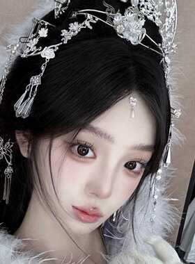 嫦娥仙子发冠合金古风汉服妆造