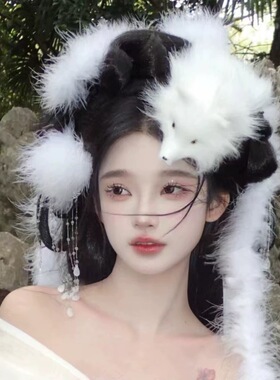 狐狸发饰发箍合金古风头饰汉服