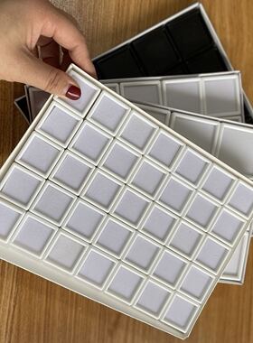 玻璃双层透明裸石盒透明展示