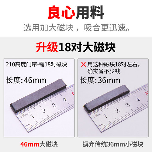 门帘冬季保暖防风隔断空调挡风家用厨房透明磁吸防尘塑料遮挡防寒 - 图2