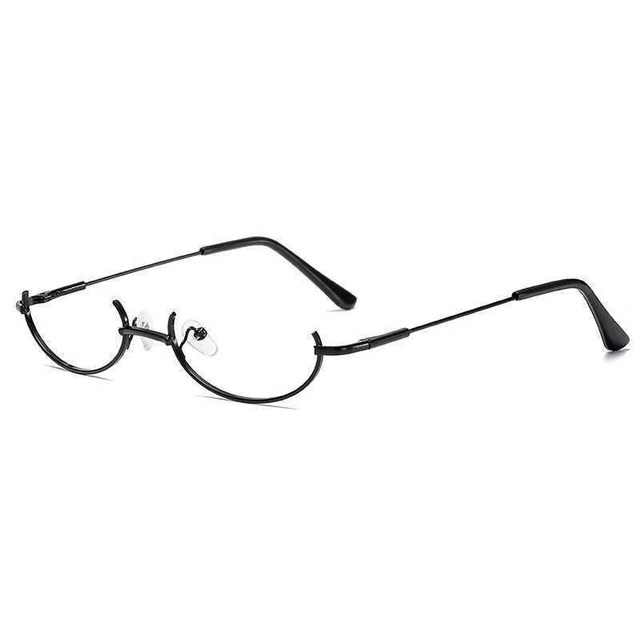 Glasses frame internet celebrity anchor decorate the lower half frame with same style