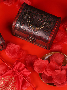 实木拍照道具摆件古风饰品盒