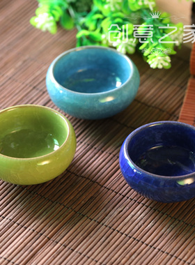 冰裂纹古韵风摄影实用茶杯摆件