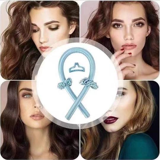 Fer à friser sans chaleur, fer à friser pour dormir, cheveux à friser à grandes vagues, tige d'éponge à cheveux transfrontalière non nocive, outil de coiffure