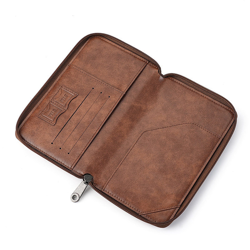 新款RFID软皮多功能防盗刷机票保护套拉链护照夹证件旅行收纳钱包,淘宝优惠券,粉丝福利购,淘宝优惠卷