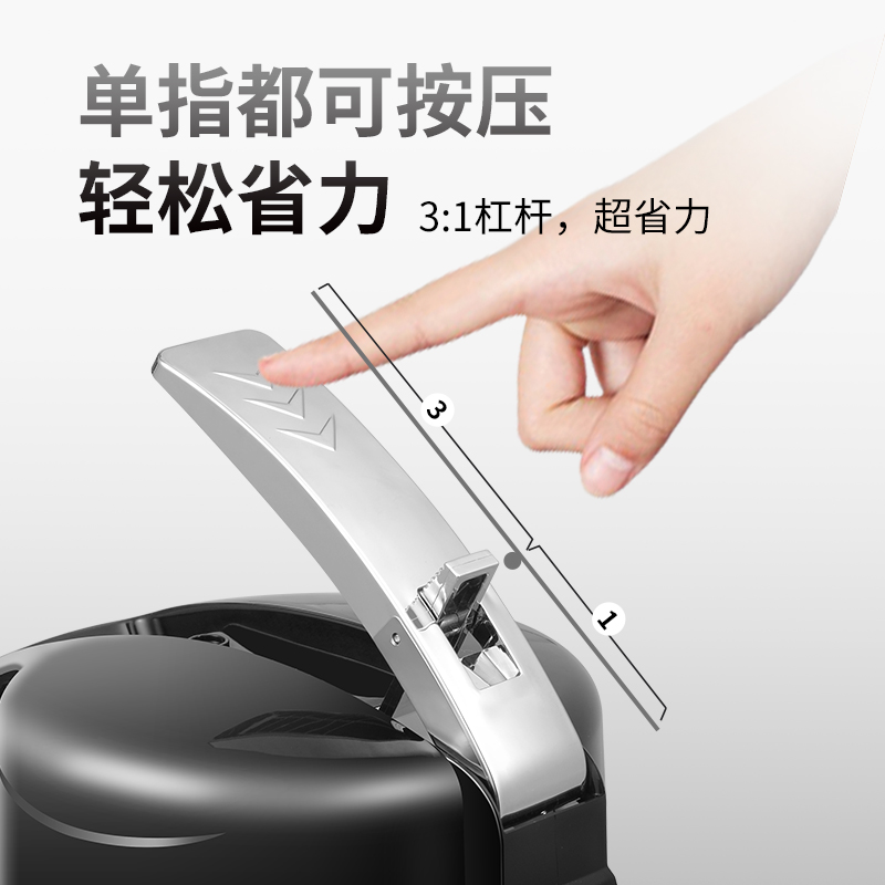 诺得大容量家用棋牌室气压式热水瓶按压保温开水壶玻璃内胆保暖壶高清大图