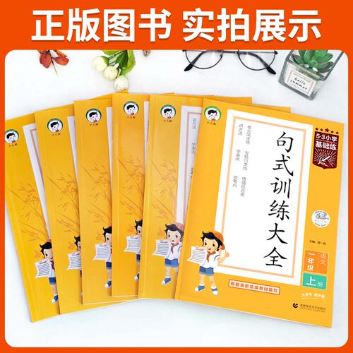 小学53基础练语文句式训练大全三四五年级下册一二六年级上句子强化训练专项练习阅读理解专项训练书100篇仿写优美句子积累大全书 - 图1