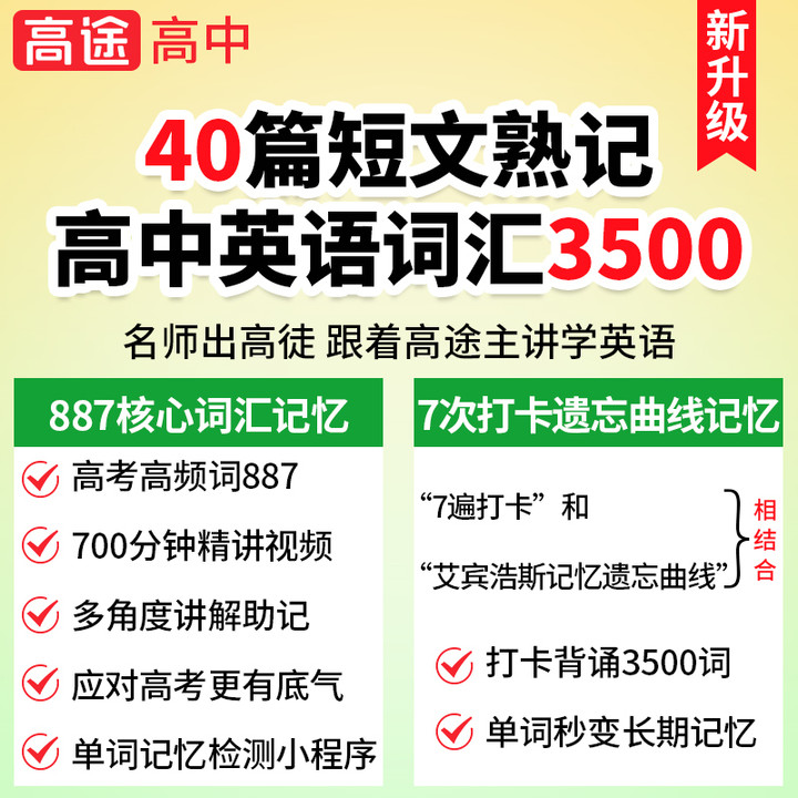 2024高途高中英语必备词汇3500词英语40篇短文熟记高中英语词汇必背英语词汇单词书新高考英语课标词典高一高二高三高频词汇辅导书-图2