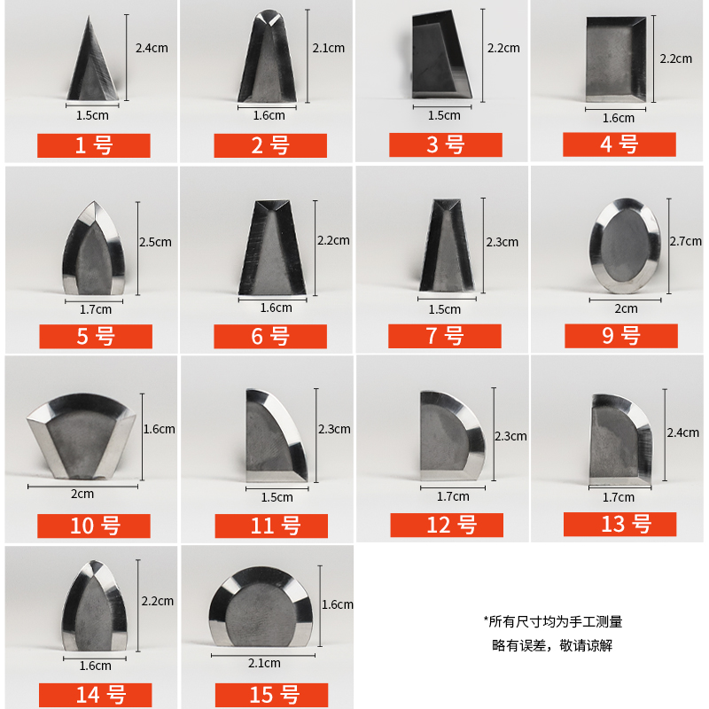 百陶会陶艺修坯拉坯工具钨钢刀泥塑利坯刀耐磨合金多种刀头全套装 - 图1