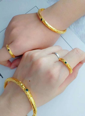 哪吒同款乾坤圈情侣手镯铜