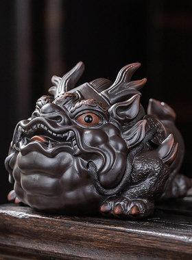 大号招财金蟾茶宠摆件玄关摆设