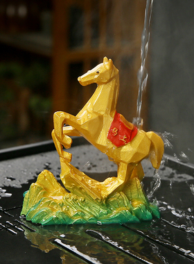 可养变色马上有钱手工茶宠摆件