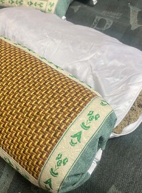 艾草枕冰藤枕头颈椎冰丝夏季
