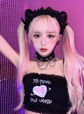 scandium白色pu皮质粉色黑色圆环