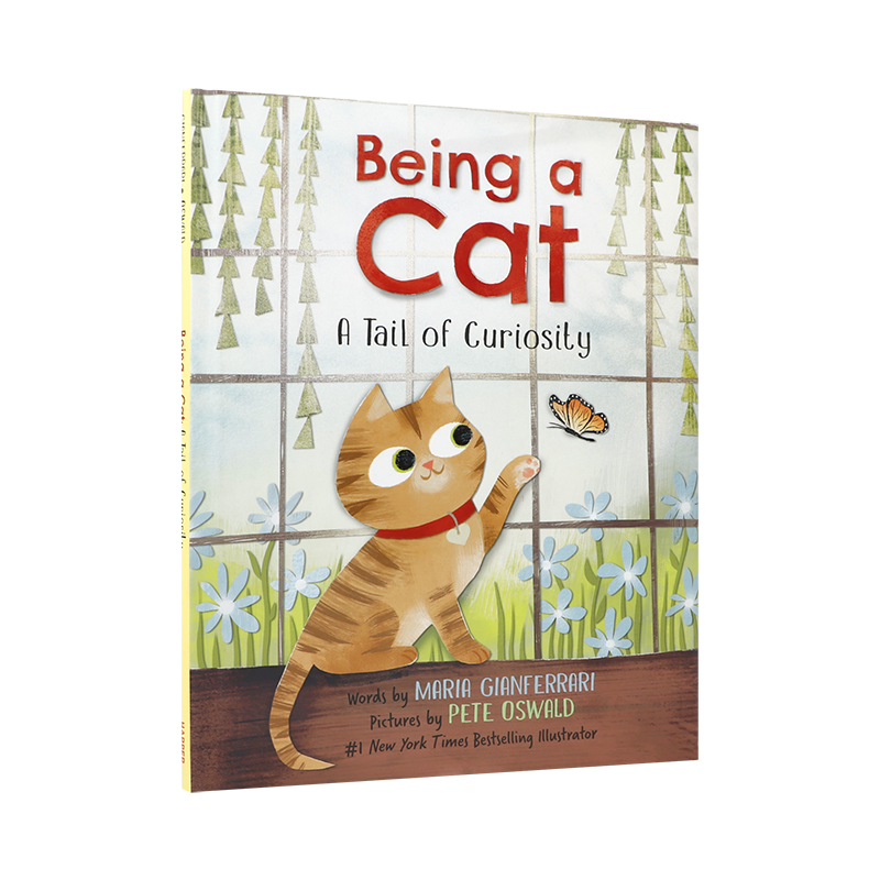 英文原版 Being a Cat: A Tail of Curiosity 精装 做只猫 一尾巴的好奇心  HarperCollins出版 6-10岁儿童宝宝品格塑造绘本 - 图3