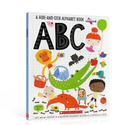 英文原版绘本abc Hide And Seek Alphabet Book 捉迷藏字母表书 虎窝淘