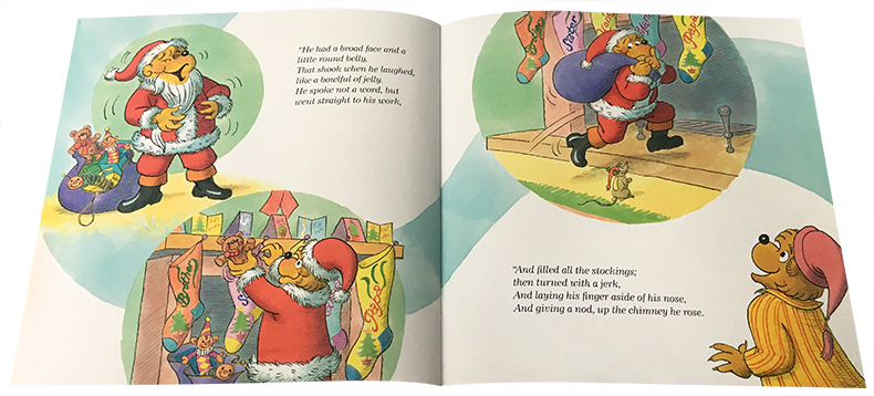 Blue's Clues & You Blue's Night Before Christmas 英文原版绘本Berenstain Bears Night Before Christmas贝贝熊的圣诞平安夜3-6岁幼儿绘本读物亲子儿童早教
