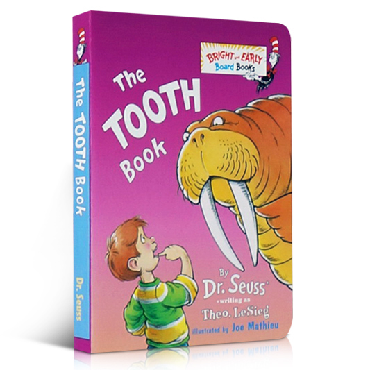 英文原版绘本The Tooth Book B&E BD BK苏斯博士牙齿书 儿童入门纸板书引导养成好习惯0-3岁口袋版图画书廖彩杏推荐低幼适龄 - 图3