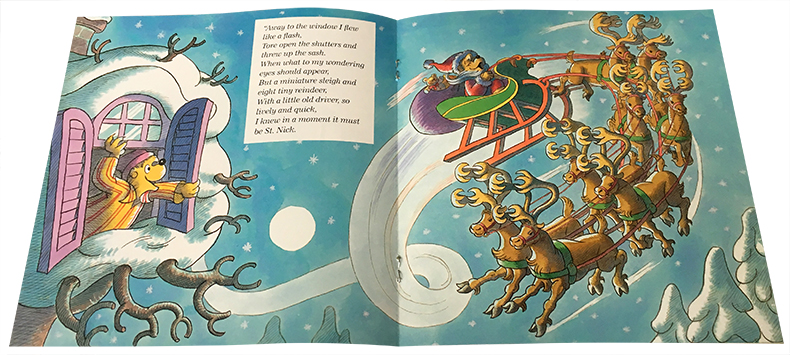 Blue's Clues & You Blue's Night Before Christmas 英文原版绘本Berenstain Bears Night Before Christmas贝贝熊的圣诞平安夜3-6岁幼儿绘本读物亲子儿童早教