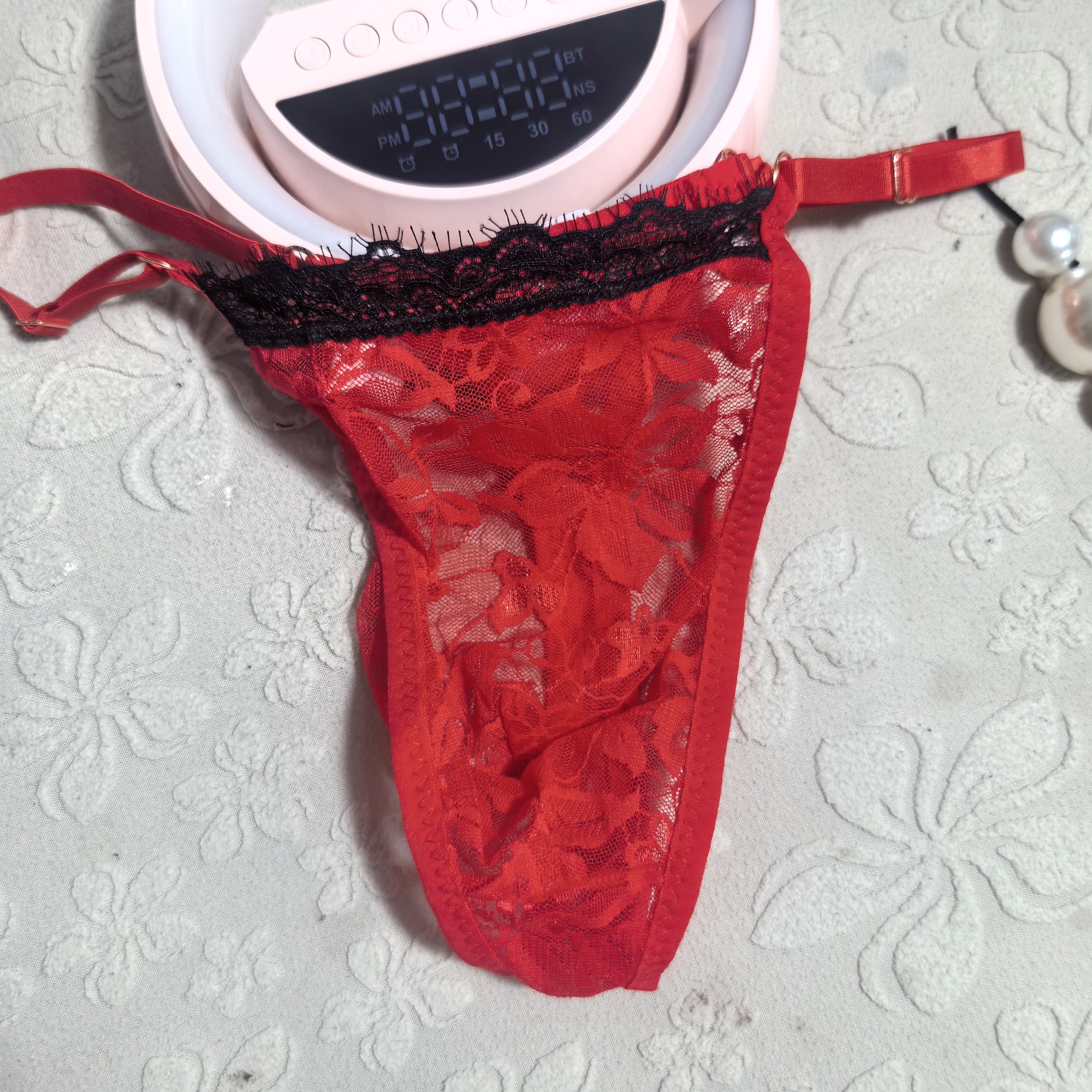 男士性感内裤丁字裤蕾丝花边可调腰围宅男内衣T裤细带包蛋,淘宝优惠券,粉丝福利购,淘宝优惠卷