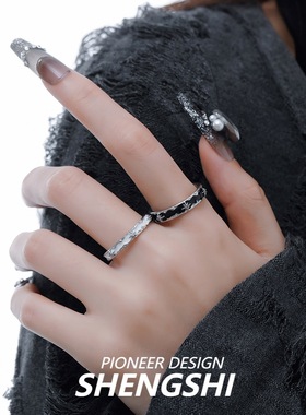 18光年四芒星戒指冷淡风高级感